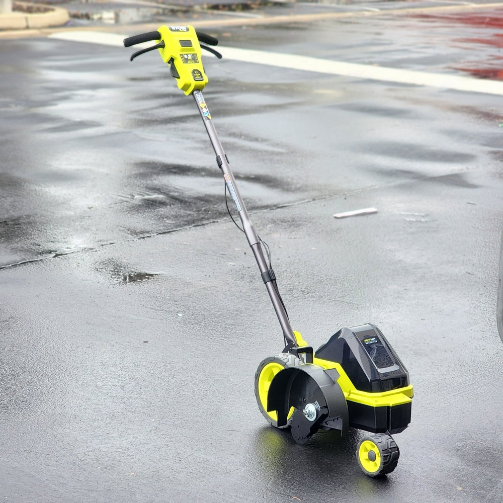 40V HP Brushless 9 in. Cordless Edger with 4.0 Ah Battery and Charger (RY40760VNM) 40V HP Brushless 9 in. Cordless Edger with 4.0 Ah Battery and Charger (RY40760VNM)